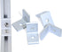 10 Sets 1" x 1" Aluminum Profile L-Shape Corner Bracket with 10pcs Inside Corner Bracket & 20pcs T Nuts and Screws