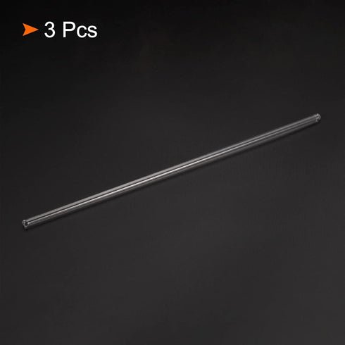 MECCANIXITY 3.3 Borosilicate Glass Stick, 7.87" Length, 4mm Dia Stir Rod Mixing Tools for Lab Kitchen Science 3Pcs