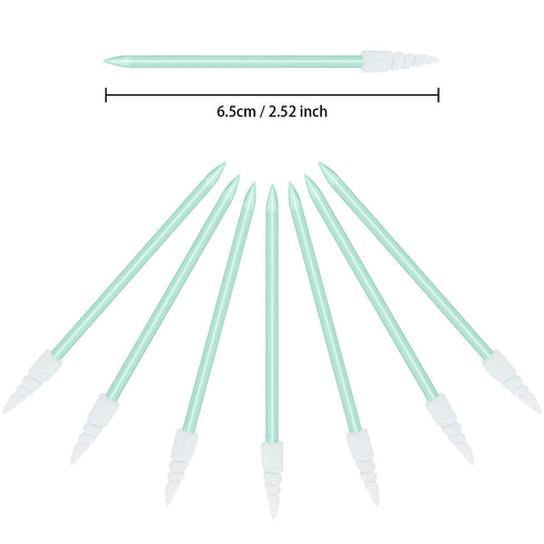 Chinco 200 Pieces Cleaning Swab Sticks with Sponge Foam Tip for Inkjet Printer, Print Head, Camera, Optical Equipment