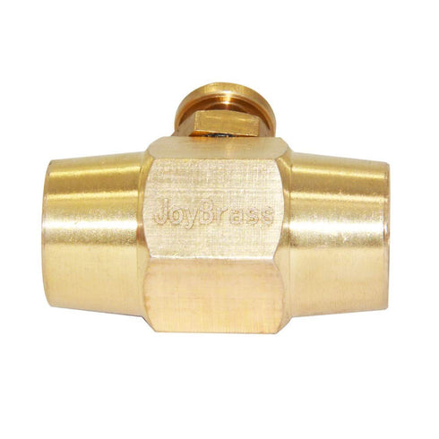 Joywayus Brass Push Button Check Valve Switch 1/4" NPT Female Thread Shut-off Valve.