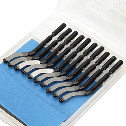 Blades for Deburrer, 20pcs BS1010 Trimming Knife Scraper Blade Set for Cutting and Deburring Tool