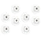 Cabilock 8pcs Adhesive Storage Box Sliding Wheels White Steel Ball Bearing Casters