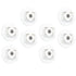 Cabilock 8pcs Adhesive Storage Box Sliding Wheels White Steel Ball Bearing Casters