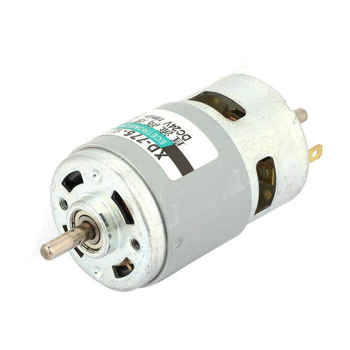 775 DC 12V/24V 50W High Electric Motor, 4500/9000RPM Dual Output Shaft Ball Bearing Driver for DIY Parts by Walfron