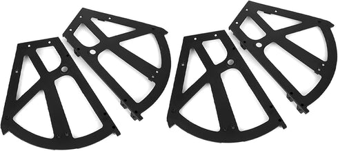 4Pcs Hinge for Shoe Rack, Shoes Drawer Cabinet Hinge Plate Frame Turning Rack Replacement Fittings Home Furniture