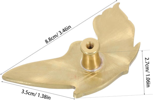 Butterfly Cabinet Drawer Pulls Brass Right-Hand Decorative Drawer Handles for Kitchen Cabinet Door Dresser Bedside