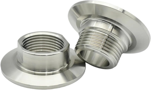 WSKJAFDL SUS304 DN8-DN25 25.4/50.5/64mm Interfaces(Internal,DN10 64mm) Sanitary Thread Collar Pipe Fittings Adapter
