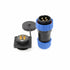 HangTon HE29 4 Pin Connector Industrial Waterproof IP68 Circular Plastic Male Female Wire Plug Panel Socket, High Power