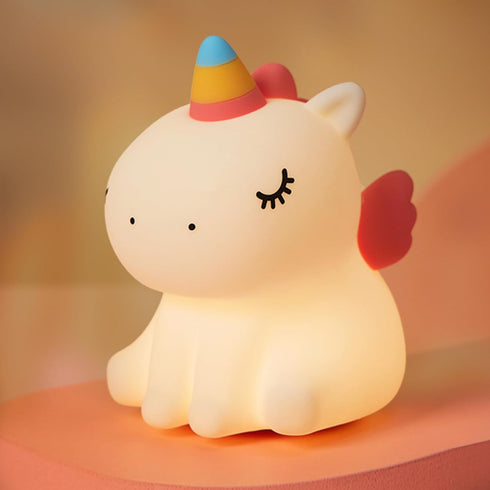 VTIGER Unicorn Night Light, LED Squishy Cute Lamp, Dimmable Kids Baby Bedroom