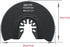 7pcs Semi Circular Oscillating Saw Blades for Cutting Wood Plastic Soft Metal, 3-1/2 Inch (88mm) Oscillating Multitool Quick Release Saw Blades Fit Most of Oscillating Tool