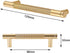 2 Pcs Cabinet Handles: Gold Drawer Pulls for Kitchen Cupboards and Chest of Drawers
