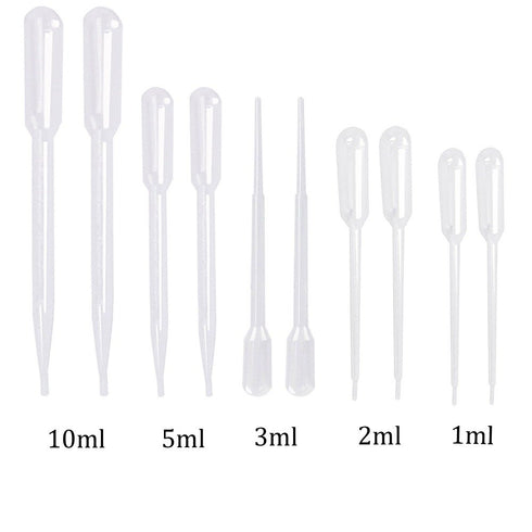 Yesallwas Plastic Pippets Dropper 1ml 100Pcs, Large Pipette Dropper for Lab Measuring and Distributing Liquid