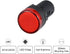 uxcell 8Pcs Red Indicator Light - 22mm Panel Mount AC/DC 110V for Electrical Control Panel, HVAC, DIY Projects
