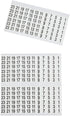 56250 1-48 Klein Tools Wire Marker Book for Cable Management, Electric Panel Organization Wire Label Stickers, Numbered