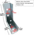 2 PCS 90 Degree Right Angle Strut Channel Joint Splice, Heavy Duty Bracket for ½" Bolt in 1-5/8" Strut Channel