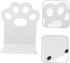 Cat Paw Metal Bookends Hollow White Holders for Study Desk and Shelves Stable Book Stoppers Organizer Documents