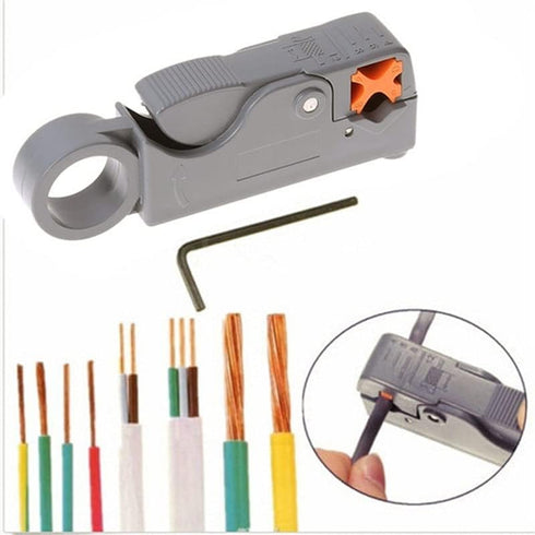 2 pcs Automatic Stripping Plier Cable Stripper Tools with Double Blades for Stripped Wire