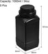 uxcell Plastic Lab Chemical Reagent Bottle, 1000ml/34oz Wide Mouth Sample Sealing Liquid/Solid Storage Bottles, Black