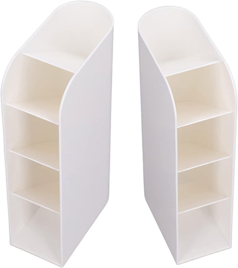Zerodis Vertical Pen Organizer - White Desk Organizer Pen Holder for Office, School, Home & Art Supplies