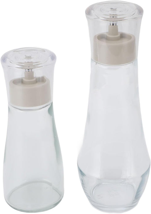 Dioche Glass Mouthwash Dispenser Elegant Refillable Multifunctional Mouthwash Container with Spout for