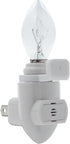 3 Bulbs 3 Pack 3 Creative Hobbies White Auto On Sensor Plug in Night Light Module Includes and Plastic Clips, Great