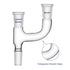 Borosilicate Glass 3 Way Claisen Distillation Adapter with 24/40 Joints, Chemistry Apparatus Lab Glassware