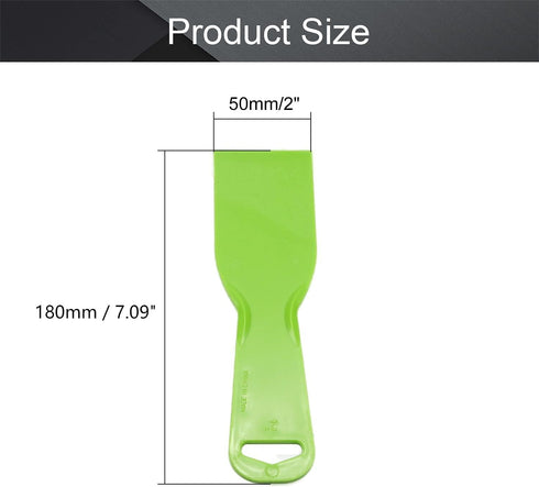 Utoolmart Putty Scraper 2" Plastic Flexible Putty Knives Spreader for Taping Drywall Wall Painting Green 3Pcs by Utoolmart