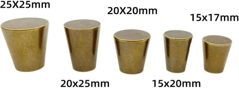 AIDUIXAP 1Pcs Antique Solid Brass Kitchen Drawer Handles Bronze Cone Cabinet Furniture Handles Dresser Bedside Table