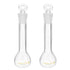 PATIKIL 10ml Volumetric Flask, 2Pcs 3.3 Borosilicate Glass Graduated Flask with Glass Stopper for Lab Experiment