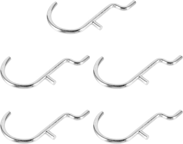 SEWACC 5pcs U-Shaped Pegboard Hooks Peg Hooks for Display Rack Tool Organization