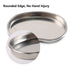 Kidney Shaped Stainless Steel Tray, Safety Rimmed Curved Tray for Dental Lab Instruments Surgical Trays