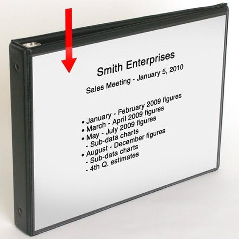 StoreSMART Flip Chart Easel Presentation Binder, Portrait/Vertical, Black, VH430