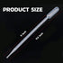 100PCS 10ml Transfer Pipettes Disposable Calibrated Liquid Dropper Plastic Pasteur with Graduated for Science Laboratory