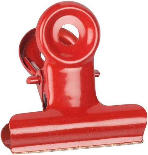 JAM PAPER Metal Bulldog Clips - Medium - 31mm - Red - 15/Pack