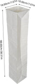 37" Hemobllo Japanese Paper Floor Lamp Shade Replacement, Beige Rice Paper Standing Cover with Iron Frame, Foldable