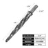 YUEWO 5/8" Bridge Construction Reamer Tool Set for Metal, M2 HSS Tapered Alignment Drill Bit, Chucking Steel Reamers.