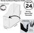 Evelots Magazine File Holder - Set of 24 Multi Color - Sturdy Cardboard Office Desk Organizer - Easy Assemble, Full 4