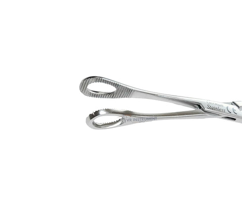 VR Instrument Supply 7" Sponge Holding Forceps Straight Serrated Surgical Instruments Veterinary Body Piercing Tools
