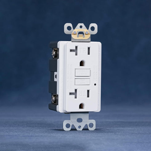 15/20 Amp GFCI Outlet, Tamper-Resistant, Self-Test Ground Fault Circuit Interrupter, UL/cUL Listed (GT20 White)