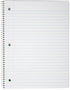 Top Flight Standards 5-Subject Wirebound Notebook, 180 Sheets, 3-Hole Punched, Wide Rule, 10.5 x 8 Inches