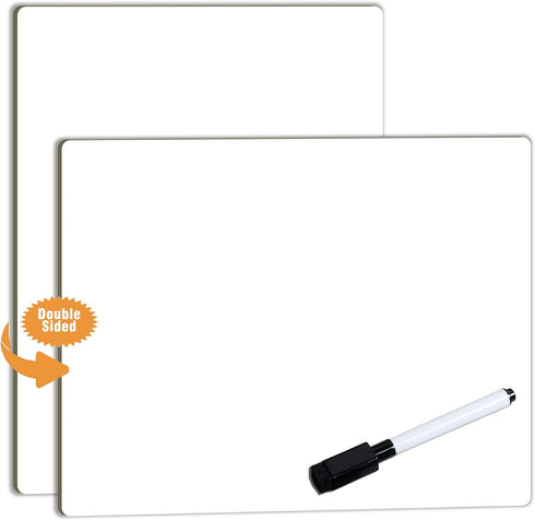 Dry Erase White Board, 5-Pack Personal Lapboard for Kids - White Lapboard for Individual Use and School Supplies