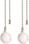 Ceiling Fan Pull Chain Decorative Extension Light Pull Chain Set Silver Tone