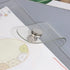 Clear A7 Binder Wallet - PVC Budget Binder with Snap Button Closure, 6 Rings Loose Leaf Notebook Cover