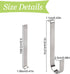 Vinyl Siding Hangers, 10PCS Heavy Duty Stainless Steel Low Profile Hooks, No Damage No Drill for Home Decor