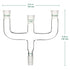 4-Way Claisen Distillation Adapter with 14/20 Joint