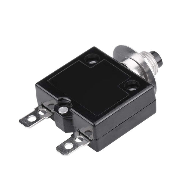18Amp Push Button Circuit Breaker, 125-250V AC 50V DC Thermal Overload Protector L1 Series Manual Reset