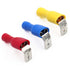 Baomain 1/4" Piggyback Spade Crimp Terminal Connector, 0.5-6.0mm² 22-10 AWG, Pack of 100