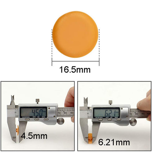 100 Pieces Plastic Round Cam Lock Fastener Cap, Cabinet Furniture Connecting Cam Fitting Cap, Outer Diameter 16.5mm,