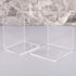 YS0911 2Pcs Clear Acrylic Bookends L-Shaped Desk Organizer Desktop Holder School S Stands for Display Plastic