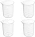 Othmro Measuring Cups 100ml/3.38oz, PP Plastic Graduated Beaker for Lab Kitchen Liquids (4pcs)